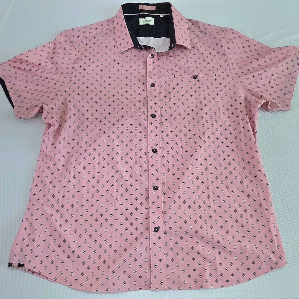Men's Pink Patterned Shirt